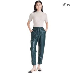 A New Day Green Faux Leather Pants